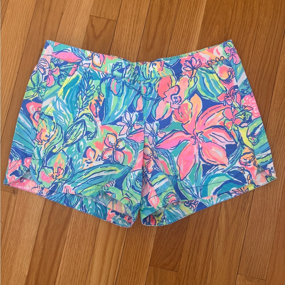 Lilly Pulitzer Vibrant Floral High Waist Shorts